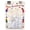 White, Clear, variant on Eden Children's Self Hinge Small Flower Hair Barrettes, Clear & White - 28 Pcs.