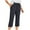 Navy, variant on Zuesphe Womens Pants with Pockets for Work Ladies Capri Pants White Womens Petite Wide Leg Lounge Pants Cargo Pants Women Baggy Petite