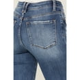 thumbnail image 4 of Vervet Women's Pound Medium Wash High Rise Floral Flare Jeans - V3092 24W x 34L, 4 of 4