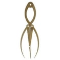 thumbnail image 1 of 3 Point Positioning Ruler, Accurate Professional Portable Durable Eyebrow Ruler  for  Artists Gold,Black, 1 of 7