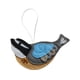 thumbnail image 4 of Adorno de pájaro de fieltro, decoración colgante, colección, decoración del hogar, adorno navideño, árbol de Navidad Gris, 4 of 9