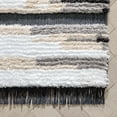 thumbnail image 4 of Well Woven Maya Tiva Contemporary Geometric Stripes Grey 7'10" x 9'10" Textured Pile Area Rug, 4 of 7