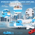 thumbnail image 2 of Mikilon Airplane Toy Transport Cargo Car Toy Play Set Take Apart Plane Gift For Kids, 2 of 9