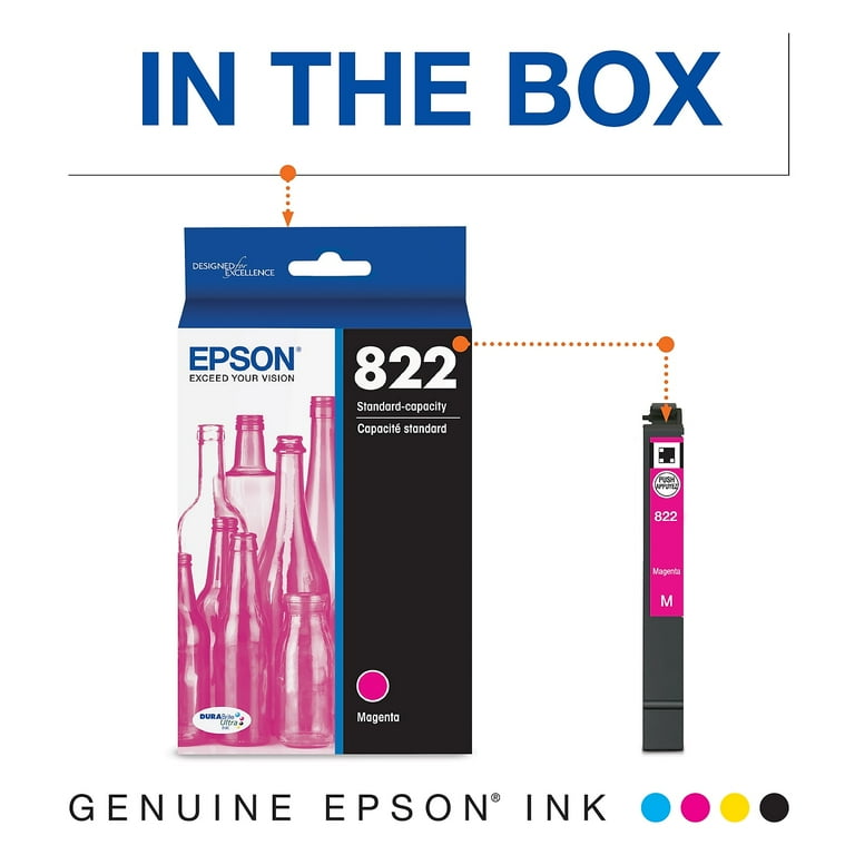 T822320-S (T822) DURABrite Ultra Ink, 240 Page-Yield, Magenta T822320-S (T822) DURABrite Ultra Ink, 240 Page-Yield, Magenta