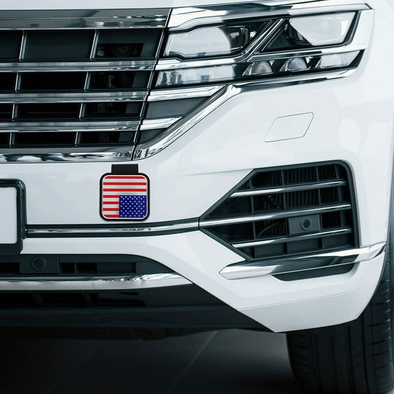 WHAMVOX 4pcs Tow Hitch Cover Tow Protector Cap Tow Cap American Flag Hitch Covers