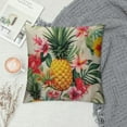 thumbnail image 2 of JEUXUS  Pineapples Decorative Throw Pillow Cover Case Outdoor Pillow Cases Square Standard Cushion Covers for Sofa Couch Bed Green Yellow Pink, 2 of 5