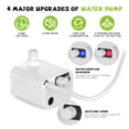 thumbnail image 4 of PcEoTllar Cat Water Fountain, 75oz/2.2L Automatic Pet Fountain Dispenser, Smart Pump with LED Light, White, 4 of 9