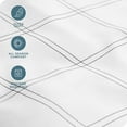 thumbnail image 4 of Bare Home Ultra-Soft Sheet Set - Premium 1800 Collection - Deep Pockets - 4-Pieces - California King, Modern Plaid - White/Gray, 4 of 8