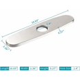 thumbnail image 2 of Rosette Plate for Kitchen Faucet Bathroom Sink Bathroom Basin Laundry Hole Cover Base Plate, 2 of 5