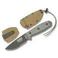 thumbnail image 2 of ESEE 3S Fixed Blade Knife Black Serrated 1095 Carbon Steel & Gray G10 Knives, 2 of 2