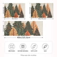 thumbnail image 2 of Yayeee Pillowcase Standard Size Set of 2 Satin Wrinkle Resistant Pillow Case, Brown Christmas Trees, 2 of 7