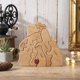 thumbnail image 4 of Adorno de oso de madera personalizado XINYU con 2 a 8 nombres de familia, 4 of 7