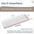 thumbnail image 3 of Tray Spacewiser para encimera y tocador, 11,7 cm, silicona, color blanco, 3 of 7