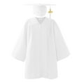thumbnail image 2 of MKOSPLRT 2-Pack Kids' Graduation Dress 3-12 Years Shiny Full Zip Academic Robe and Cap Set with 2025 Tassel for School Ceremony Performance, 2 of 3