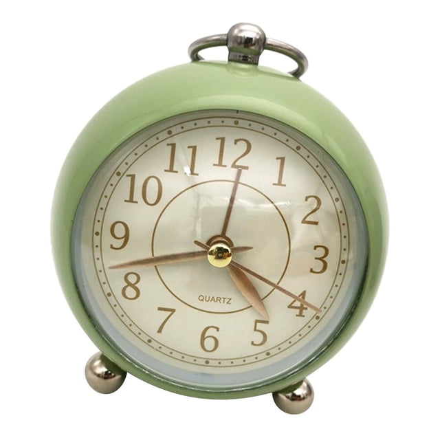 Reloj Despertador Analógico Clásico Macarena Doble Campana Sin Tictac