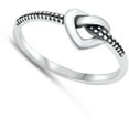 thumbnail image 4 of Heart in a Knot Forever Wholesale Ring .925 Sterling Silver Band Jewelry Female Male Unisex Size 10, 4 of 4
