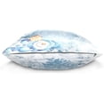 thumbnail image 2 of GZHJMY Soft Smooth Skin-Friendly Throw Pillow Cover Without Pillow Case16 x16 Shrink-Resistant Breathable Hidden Zipper Opening, Sofa Bed Office Farmhouse Room Easy to Disassemble|Blue Snowman, 2 of 7