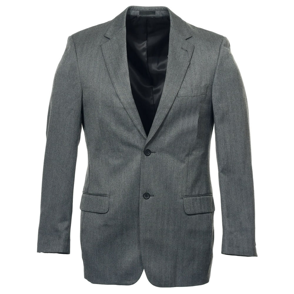Andrew Fezza - Andrew Fezza Men's Gray Herringbone 2 Button Sport Coat ...