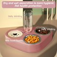 thumbnail image 5 of Cuenco para gatos con doble elevación, cuenco para gatos de acero inoxidable antivómitos 3 en 1, cuenco automático para mascotas con agua, disponible para gatos y cachorros (rosa), 5 of 5