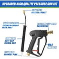 thumbnail image 3 of TOOLCY Pressure Washer 2030 PSI Max, Power Washer Electric Powered, 50FT Pressure Hose, Short Gun & Extension Wand, Foam Cannon, 5 Nozzles, Cars Patios Washer, 3 of 7