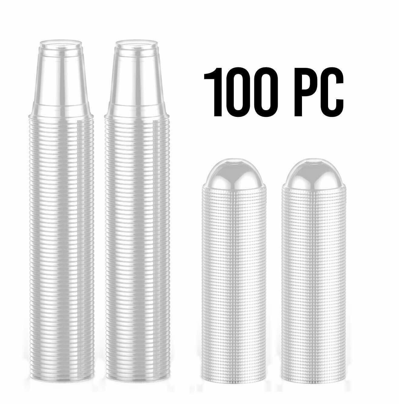 12 oz. Plastic Disposable Party Cups with Dome Lids Pack of 100