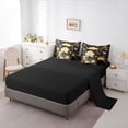 thumbnail image 5 of Manfei Chic Lotus Flower 7 Pieces Bedding Comforter Set,Country Plant Floral Full Bedding Set,Staryy Night Fitted Sheet Flat Sheet For Kids,Microfiber Bedroom Decor Reversible, 5 of 8