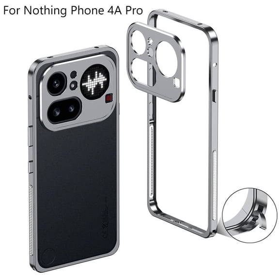 Nothing Phone 4a Case, Bare Metal Frame with Kickstand, Slim Protective Cover for Nothing Phone 4a / 4a Pro