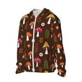 thumbnail image 2 of Sigee Woodland Mushroom Print UPF50+ Men's Sun Protection Hoodie Shirt SPF UV Shirt Long Sleeve Fishing Outdoor Lightweight, S-3XL, 2 of 9
