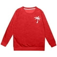 thumbnail image 1 of PMVFHDE Liquidation Sweatshirts d'Automne pour Filles 2024 Sweat à Capuche Décontracté Imprimé Lettre Rouge,100, 1 of 4