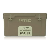 RTIC 65 QT Ultra-Tough Rotomolded Hard-Sided Ice Chest Cooler, Fits 84 Cans, Olive