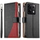 thumbnail image 3 of Funda cartera GANGXUN para Xiaomi Redmi Note 13 Pro 5G , cuero PU con tarjetero, cremallera, correa de mano, soporte y protección 1219°, 3 of 6