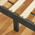 thumbnail image 4 of Subrtex 12" Solid Wood Platform Bed Frame with Wooden Slats, Dark Gray, Full, 4 of 8