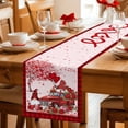 thumbnail image 5 of Red Valentine's Day Table Runner 120 Inches Long Farmhouse Dress Scarves, Romantic Love Heart Roses Gnomes Plaid Dining Tablerunner for Coffee Table/Kitchen Island/Party Décor, 13" x 120", 5 of 8