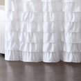 thumbnail image 4 of VCNY Home Melanie White Solid Ruffle Polyester Shower Curtain, 72" x 72", 4 of 5