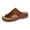B Coffee, variant on Wovix House Slipper For Women Artificial Leather Classic Shoes Arch Support Wedge Sandals Comfy Casual Open Toe Daily Wear