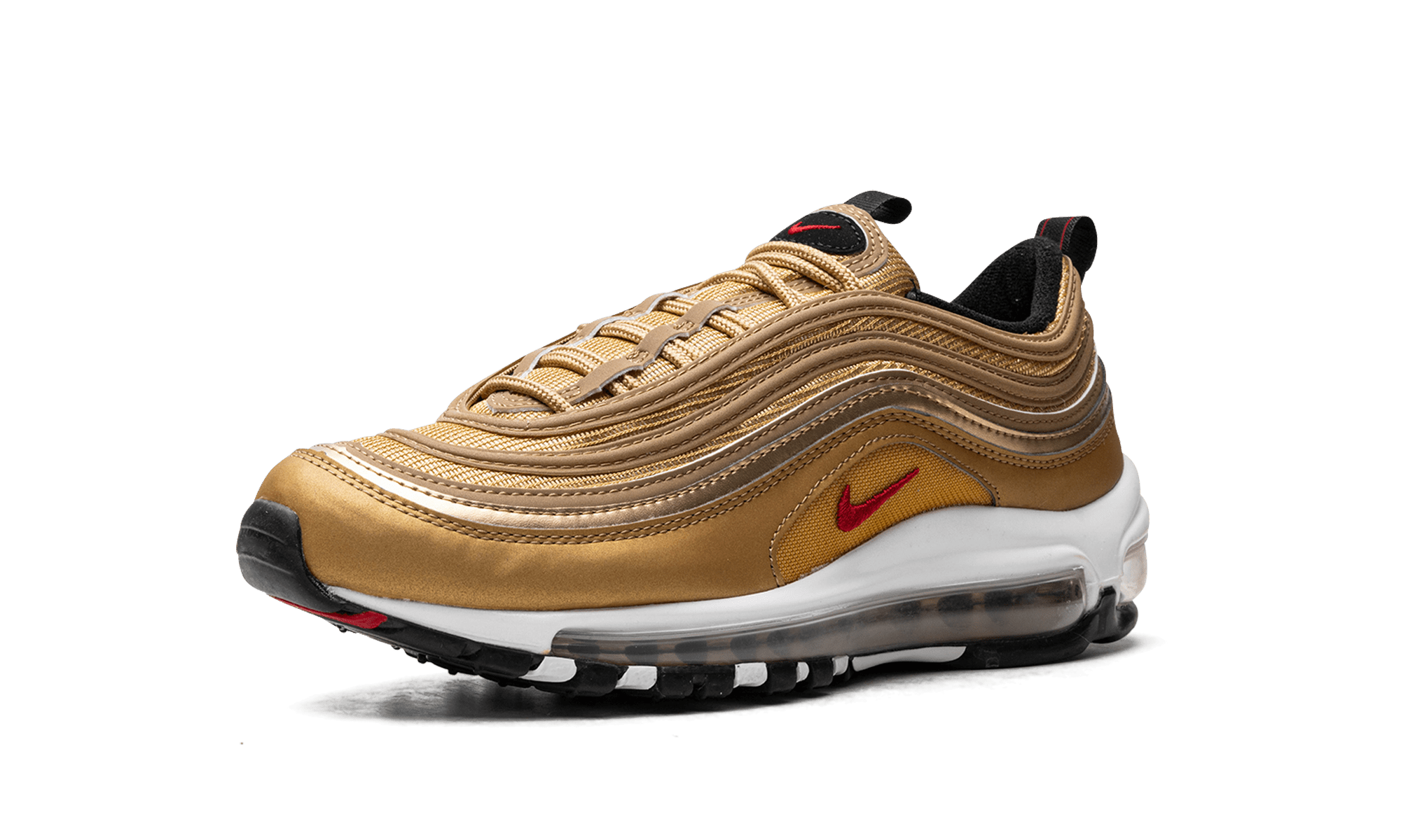nike air max 97 qs sneakers in metallic gold