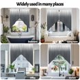 thumbnail image 6 of Swag Curtain Valances Grey Polka Dots Ombre Swag Valances for Kitchen Windows Gradient Gradual Color Short Topper Curtains Valance Tier Pair for Kitchen Bedroom Living Room Bathroom 28"x36", 6 of 8