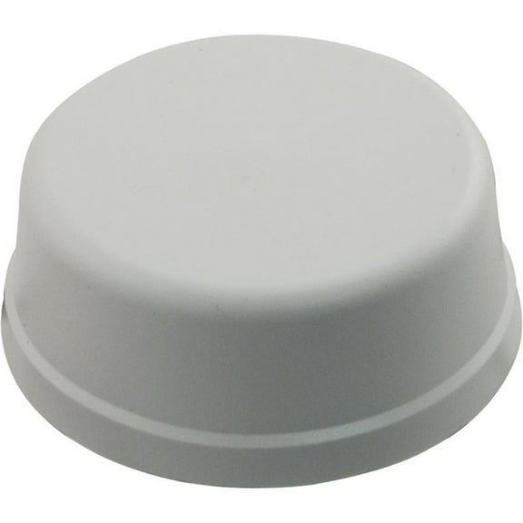 Air Button, Herga, Mushroom, 1/4"hs, 2-9/16"fd, w/o Tubing, Wht