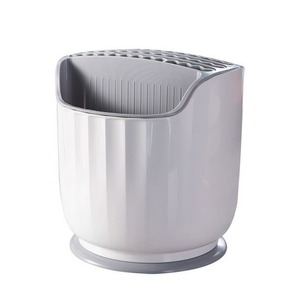 Yhmxh Estante giratorio para cuchillos de cocina, estante multifunción para palillos, soporte para cuchillos, caja de almacenamiento integrada, soporte para cuchillos para el hogar