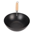 thumbnail image 1 of Frying Pan Even Heating Smooth Coating Multifunctional Iron Pot with Convenient Handle for Daily Home Cooking 24cm/9.44in, 1 of 20