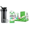 Orgain Vegan Plant Based Gluten Free Protein Powder, Vanilla (0.97 LB) with BlenderBottle Classic V2 28-Ounce Shaker Bottle for Protein Shakes, Black and Bonus Nutrition Basics Whisk Ball