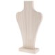 thumbnail image 5 of Busto de madera natural sin terminar para exhibir collares, cadenas y colgantes, 2 piezas, 5 of 9