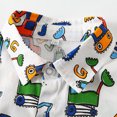 thumbnail image 3 of Esho Toddler Boys Holiday Hawaiian Outfit Kids Leaves Floral Print Shirts & Shorts Set 1-6T, 3 of 5
