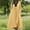 Yellow, variant on jtjvou Long Sleeve Midi Dress for Women Cotton Linen V Neck Color Block Casual Loose Fit Flowy Vacation Dress with Pocket Black L