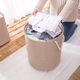 thumbnail image 4 of Organizadores de armario y almacenamiento Cesto de ropa sucia Cesto de ropa plegable Cesto de ropa sucia Asa de cuerda de sisal protectora para dormitorios universitarios Baño Dormitorio Cesto de ropa, 4 of 6
