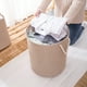 thumbnail image 4 of Organizadores de armario y almacenamiento Cesto de ropa sucia Cesto de ropa plegable Cesto de ropa sucia Asa de cuerda de sisal protectora para dormitorios universitarios Baño Dormitorio Cesto de ropa, 4 of 6