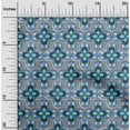 thumbnail image 2 of oneOone Rayon Medium Blue Fabric African Sewing Craft Projects Fabric Prints by Yard 56 Inch Wide, 2 of 4