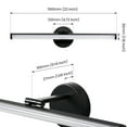 thumbnail image 5 of Black Vanity Light 18W 4000K LED Bathroom Lighting Fixture Angle Adjustable 22 Inch Modern Vanity Light Bar for Bedroom Living Room, 5 of 6