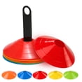 thumbnail image 1 of Disco Maker 15 unids Agility Disc Cone Set Multi Sport Conos de espacio de entrenamiento con soporte Tomshoo Disco Maker, 1 of 7