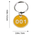 thumbnail image 5 of Milisten 1 Pack/10pcs Key Tags with Ring Numbered ID Tags Keychain Number from 1 to 10, 5 of 5